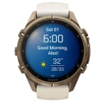 Garmin Fenix 9 Pro 43mm Autumn Gold Titanium Smartwatch w/ Built-In Flashlight, AMOLED Display, Cream-French Gray Silicone Band 010-04335-25 - Additional Image 8