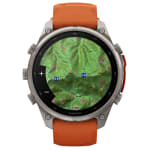 Garmin Fenix 9 Pro 47mm Titanium Smartwatch w/ Built-In Flashlight, AMOLED Display, Autumn Orange-Spark Orange Silicone Band 010-04336-05 - Additional Image 6