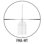 March FX Tactical 5-42x56mm G2 FFP FMA-MT Reticle 1/4MOA 6Level Illum Riflescope D42HV56WFIMAX-G2-FMA-MT - Reticle Image 1