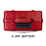 Turtlebox GameDay Series 2.0 Original Outdoor Bluetooth Speaker w/ Party Mode, Waterproof, 25hr Battery, Crimson/White TB-ORIG-G3-CRIM-WHT-CRIM-2 - Additional Image 2