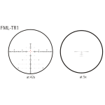 March FX Tactical 5-42x56mm G2 FFP FML-TR1 Reticle 0.1 MIL 6Level Illum Riflescope D42HV56WFIMLX-G2-FML-TR1 - Reticle Image 1