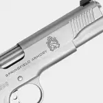 Springfield Armory 1911 Tactical Response .45 ACP 5" Bbl Stainless Handgun w/ 3-Dot Tritium Sights, Accessory Rail, 2x7rd Mags PC9107LCA18 - Additional Image 3
