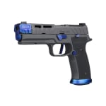 Sig Sauer P320 Nightshift 9mm 4.6" Threaded Bbl Black/Blue Handgun w/ Compensator, SIG-LOC Slide, 2x21rd Magazines 320SXGF-9-BXR3-COMP-BLUE - Additional Image 3