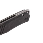 Tekto F1 Alpha Silver D2 Blade Forged Carbon Handle Silver Accents Fine Edge Folding Knife F1R-CCBK-D2SI1-A4 - Additional Image 5