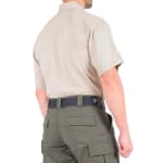 First Tactical Men's V2 Pro Performance Short Sleeve Shirt Khaki 112012-055 - Additional Image 4
