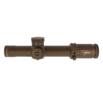 Trijicon Credo 1-8x28 FFP Coyote Brown Riflescope 34mm Tube, Red/Green MRAD Segmented Circle, Exposed Locking Adjusters 2900056