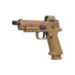 Sig Sauer M17 SOF 9mm 5.5" Threaded Bbl Coyote Handgun w/ Romeo M17 Optic, M1811 Grip Module, Flat Blade Trigger, 1x17rd & 2x21rd Magazines M17-9-SOF - Additional Image 3
