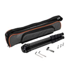 REVIC Optics Tracker 2.5" to 46.5" 8.8lbs Capacity 5-Section Carbon Fiber Tripod w/ Rubber & Spiked Feet, Carrying Case PD-G4000 - Additional Image 4
