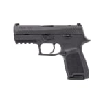 Sig Sauer P320 Compact MA Compliant P320 9mm 3.9" Bbl Blk Striker Siglite Optic Ready MS Pistol w/(2)10rd Mags 320C-9-BSSP-MS-MA