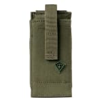 First Tactical Tactix Media Medium 500D Nylon OD Green Pouch 2.5x5.25x.75"" w/ 2 Hooked Lynx Attachments 180018-830-1SZ - Additional Image 2