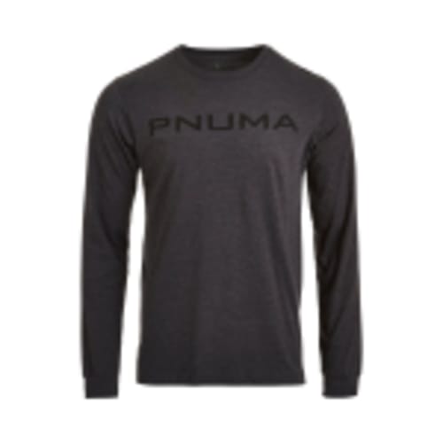 Pnuma Outdoors Side Swipe Long Sleeve Tee Shirt, Dark Grey Color XL LS-TS-SS-DG-XL