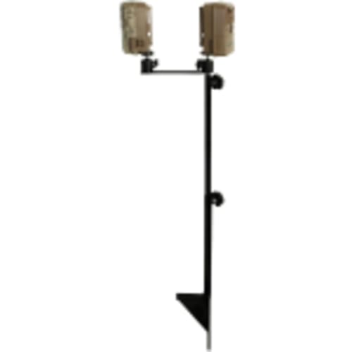 Muddy Adjustable Dual Camera Steel Ground Mount w/ 1/4" Camera Mounts, 19" to 41" Height MUD-MTCA-TCS03 - Main Image