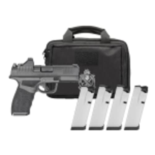 Springfield Armory Hellcat Pro 9mm 3.8" Bbl Black Handgun w/ Viridian RFX11 Optic, Pistol Bag, 1x15rd & 3x17rd Mags HCP9379BOSP-PAC - Main Image
