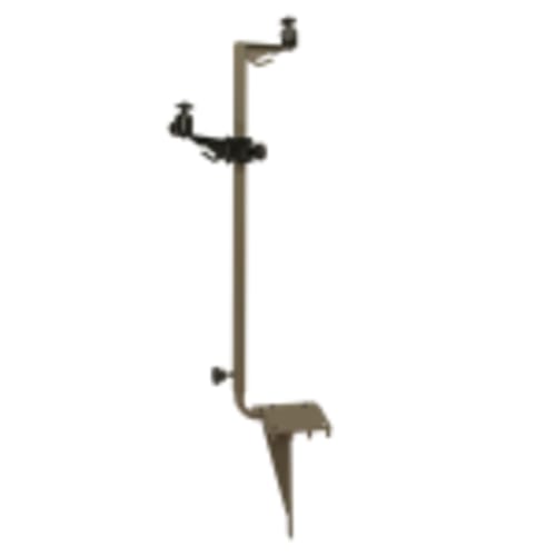 Muddy Adjustable Trailcam Steel Mounting Post w/ 1/4" Tripod Mounts, 360-Degree Pivot & 180-Degree Tilt, 6.5" Ground Stake, 29" to 49" Height MUD-CSMP - Main Image