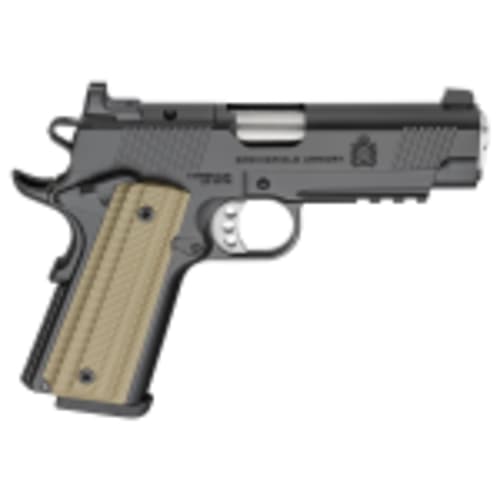 Springfield Armory 1911 Operator 9mm 4.25" Bbl Black Handgun w/ AOS Plate, U-Notch Tritium Sights, 2x9rd Mags PO9227AOS - Main Image
