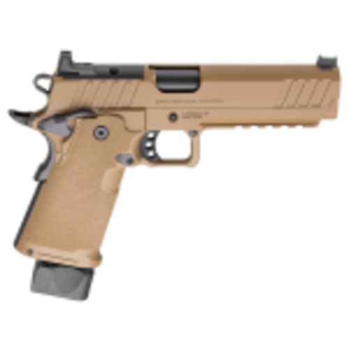 Springfield Armory 1911 DS Prodigy 9mm 5" Bbl Coyote Brown Handgun w/ AOS Plate, U-Notch Fiber Optic Sights, 1x17rd & 1x20rd Mags PH9119AOSCB - Main Image