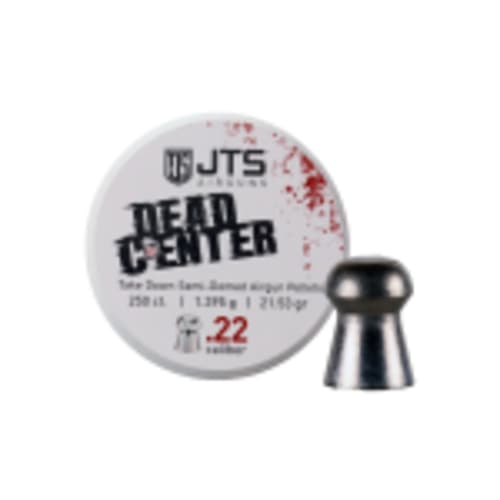 JTS Dead Center Precision .22 Cal 1.395g (21.53gr) Semi-Domed Pellets (250 ct) Bulk Package JAC109 - Main Image