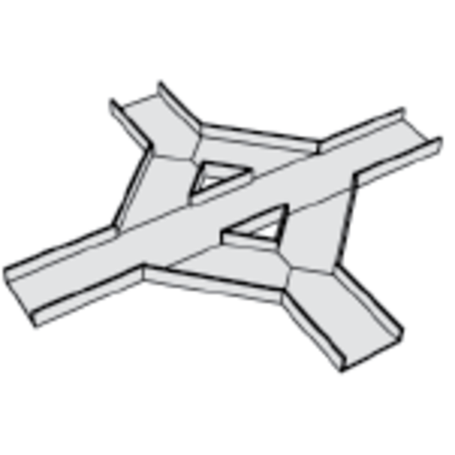 Fiberglass Channel Horizontal Cross [X]