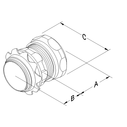 Steel EMT Raintight Compression Connectors