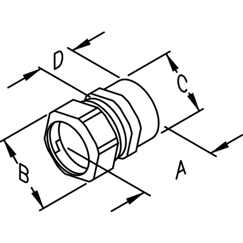 Steel EMT Compression To Threaded Rigid Couplings