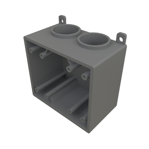 PVC Double Gang Device Boxes - FSS
