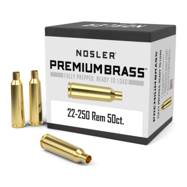 Nosler Premium Brass Box - 22-250 Rem (50ct) 10065