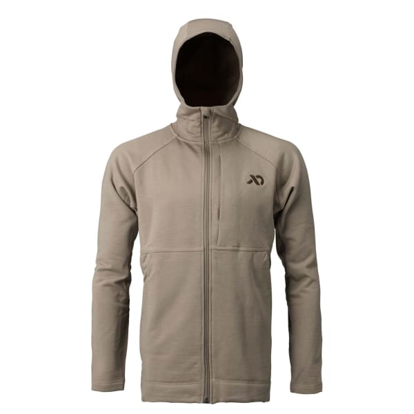 First Lite Men's Rugged Wool FZ Jacket Walnut MTRWJWN