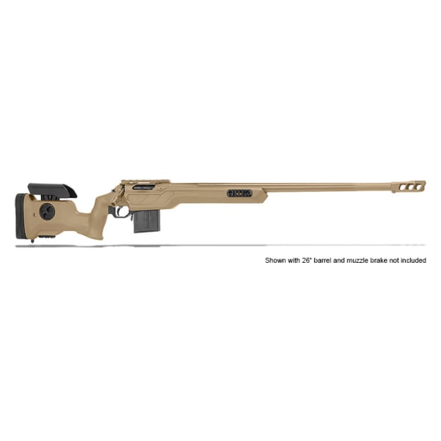 Cadex Defense CDX-R7 SHP SA .308 Win 24" 1:11.25" Bbl Integrated Stock Tan Rifle w/MX2 ST MB CDXR7-SDOG-308-24-CI20-D1F1N-TAN