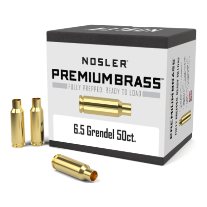 Nosler Premium Brass Box - 6.5mm Grendel (50ct) 44916