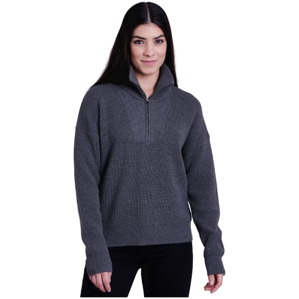 Kuhl Norda 1/4 Zip Sweater Sweater Charcoal Women's 4077-CH-W