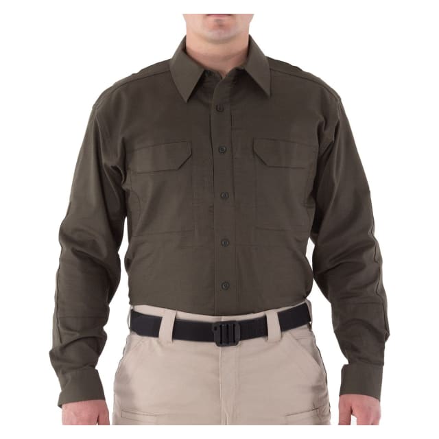 First Tactical Men's V2 Tactical Long Sleeve Shirt Olive Drab Green 111006-830
