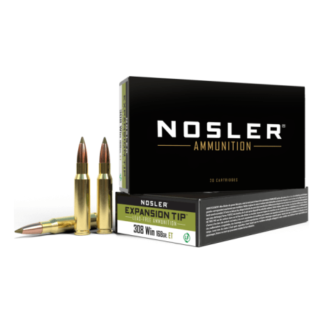 Nosler E-Tip ETA - 308 Win 168g ET SP (20ct) Ammunition 40035