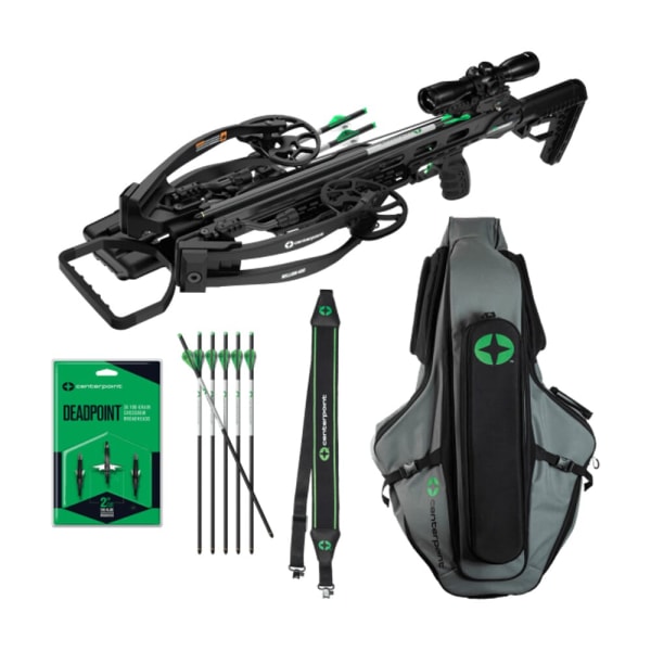 USED Centerpoint Hellion 400 HRK Hunt Ready Kit Crossbow Package C0016 - Light Wear, Missing Broadheads USED9923