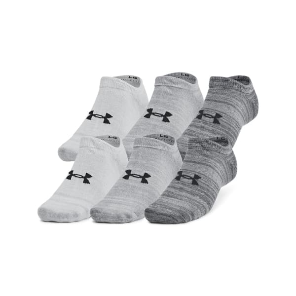 Under Armour Adult Unisex Essential Castlerock/Castlerock/Anthracite No-Show Socks 1382611-02500