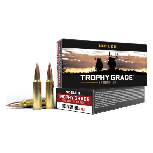Nosler Trophy Grade (Long Range) TGA - 300 WSM 190g ABLR SP (20ct) Ammunition 60106