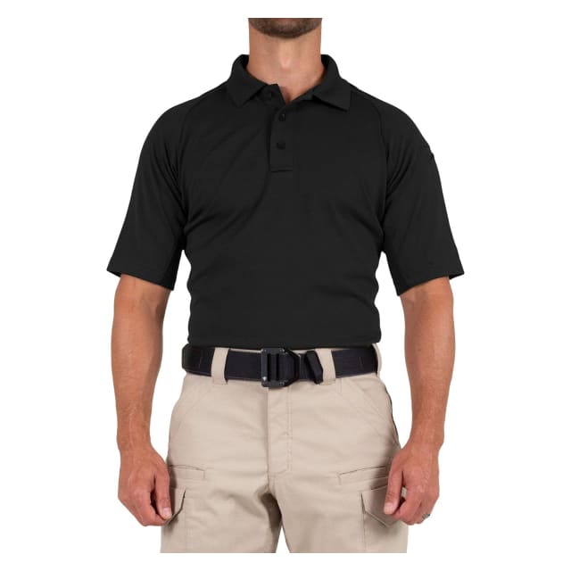 First Tactical Men's Performance Short Sleeve Polo Black 112509-019