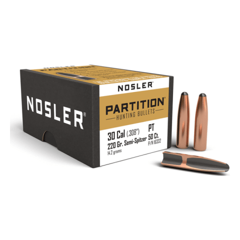 Nosler Partition P - 30 220g SSP (50ct) Bullets 16332
