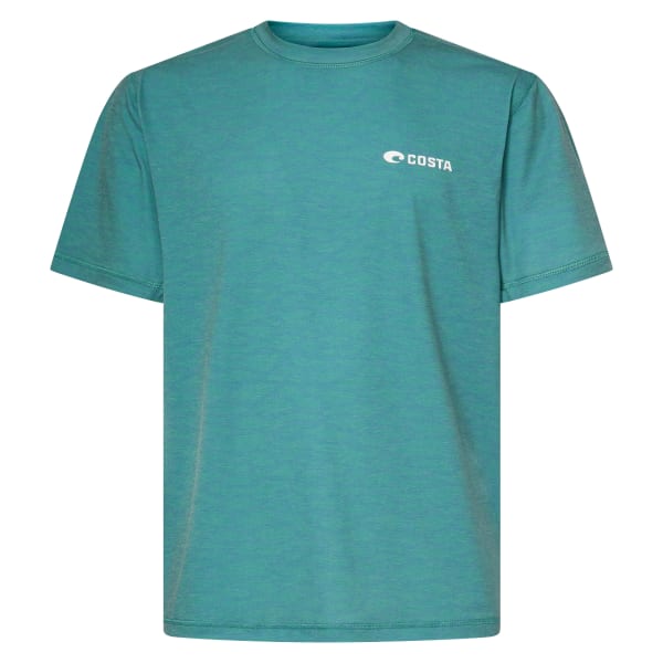 Costa Del Mar Urban Performance SS Crew T-Shirt Mens Water Print Seafoam FQA401347-7AO