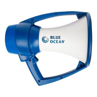 Kestrel Blue Ocean White &amp; Blue Megaphone 0100BLU