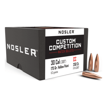 Nosler Custom Competition CC - 30 175g HPBT (250ct) Bullets 53167