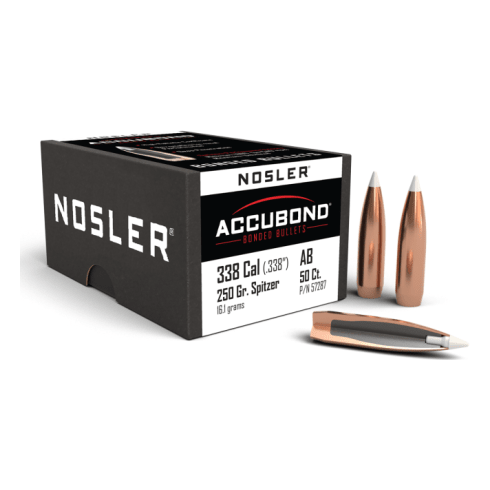Nosler AccuBond AB - 338 250g SP (50ct) Bullets 57287