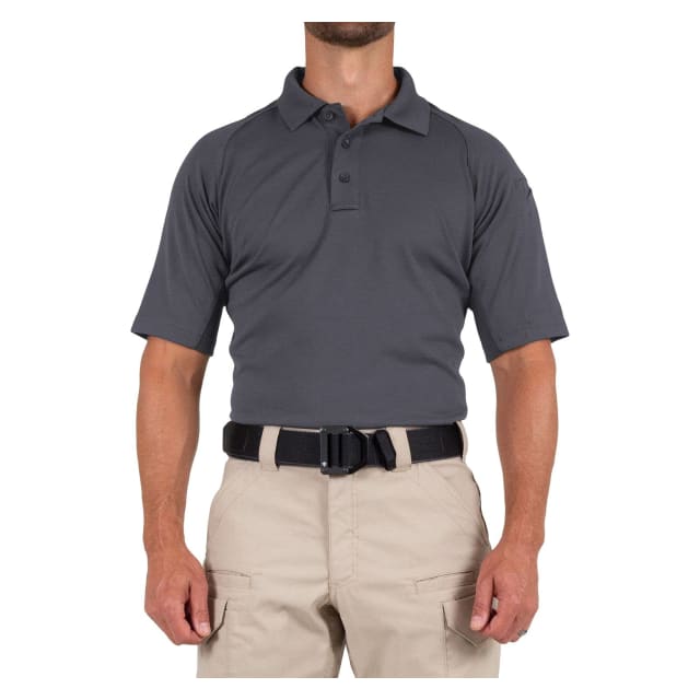 First Tactical Men's Performance Short Sleeve Polo Asphalt 112509-015
