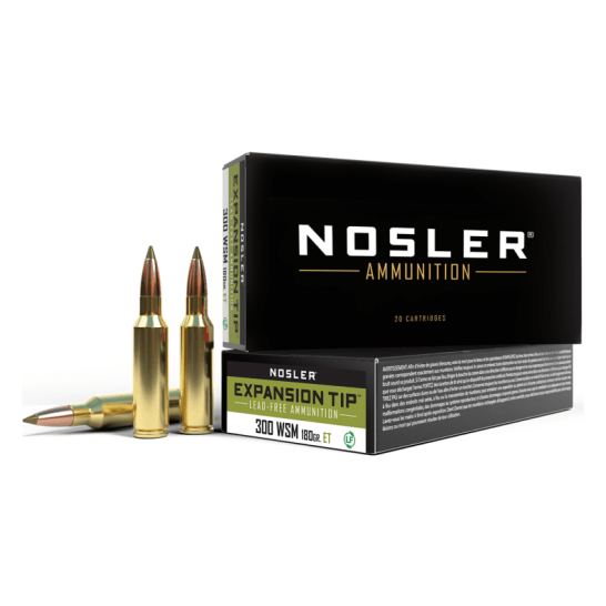 Nosler E-Tip ETA - 300 WSM 180g ET SP (20ct) Ammunition 40152