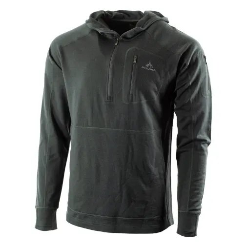 Pnuma Outdoors Merino Gunnison Hoodie Beluga GU-HD-BE