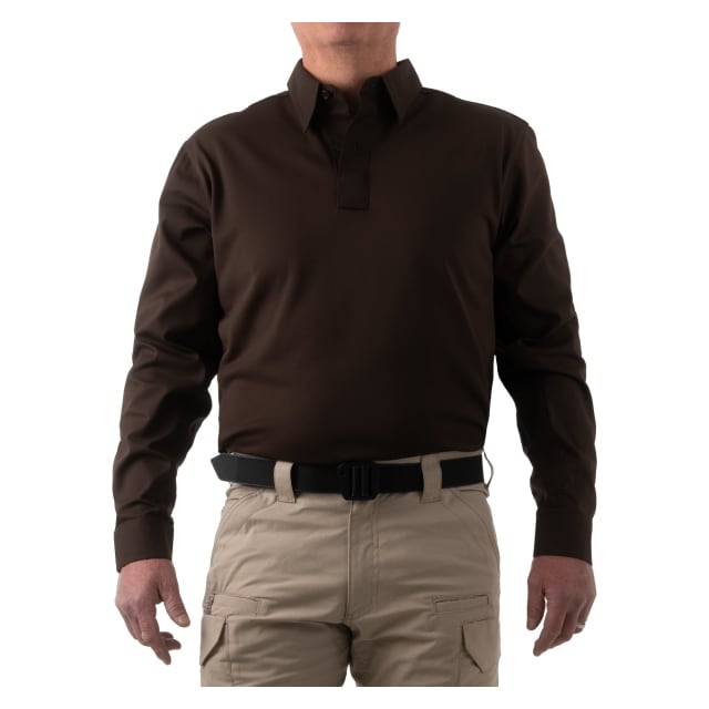 First Tactical Men's V2 Pro Performance Long Sleeve Shirt Kodiak Brown 111015-182