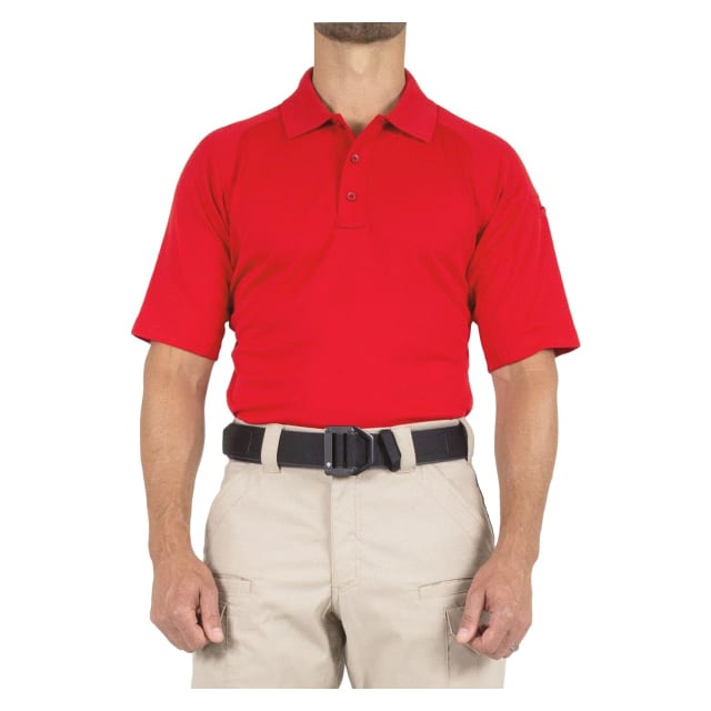 First Tactical Men's Performance Short Sleeve Polo Red 112509-400
