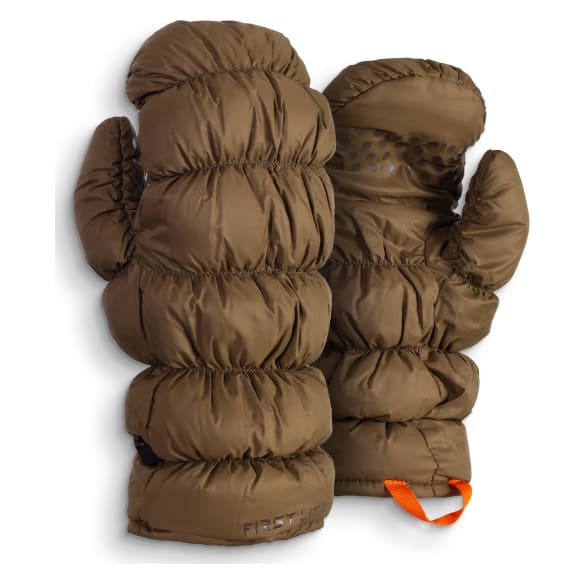 First Lite Brooks Down Glassing Mitt Dry Earth MABGMDE