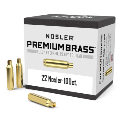 Nosler Premium Brass Box - 22 Nosler (100ct) 10067