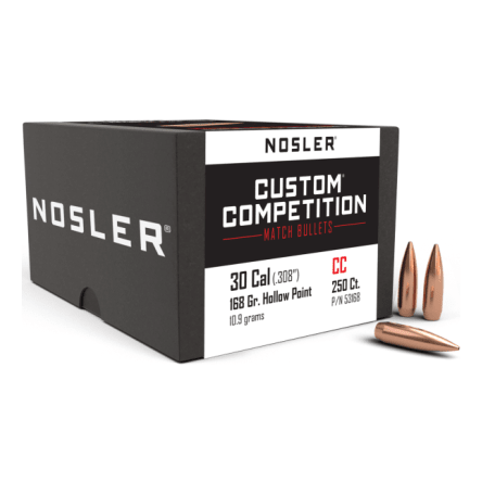 Nosler Custom Competition CC - 30 168g HPBT (250ct) Bullets 53168