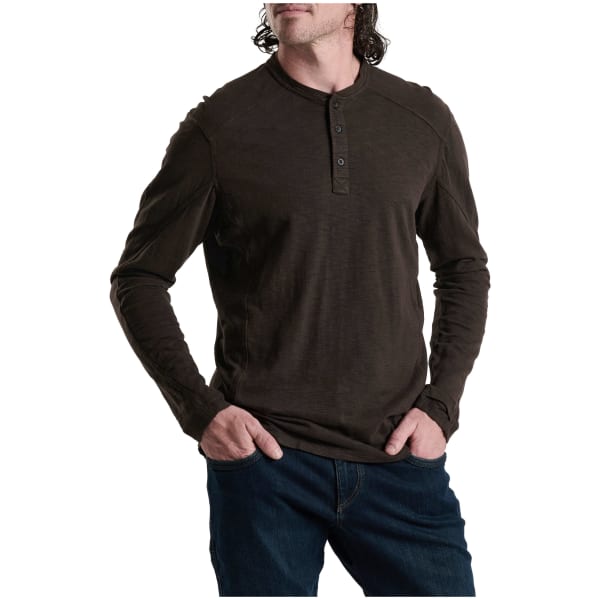 Kuhl Rukus Henley Long Sleeve Dark Oak Men's 7585-DKOK-M